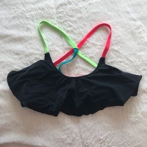VS Pink Ruffle Bikini Top